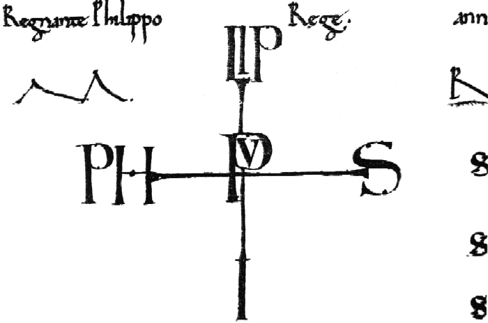 Exemple de monogramme de Philippe Ier
