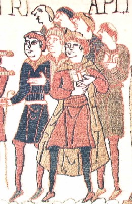 Clercs (tapisserie de Bayeux, vers 1077)