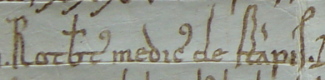 Robertus medicus de Stampis