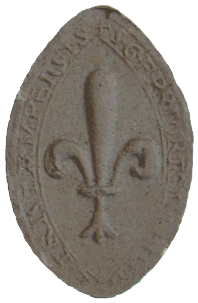 Sceau de Geoffroy, prieur de Saint-Pierre en 1222