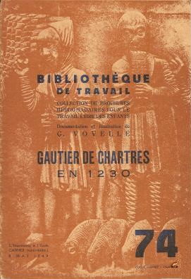 Brochure de Gaëtan Vovelle sur Gautier de Chartres (1949)