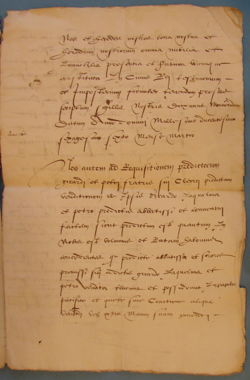 Copie de la charte de mai 1267