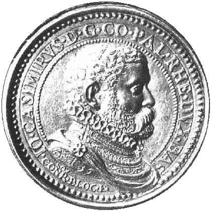 Conrad Bloc: Jean Casimir, comte palatin, âgé de 35 ans (médaille, 1578)