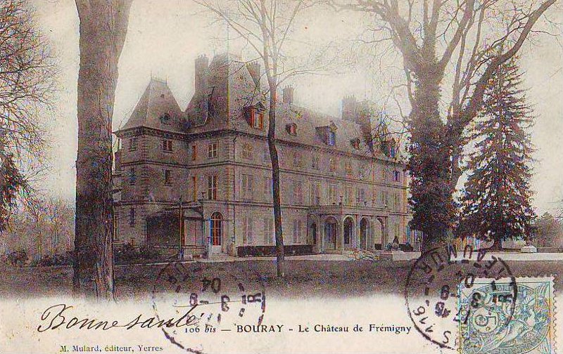 Bouray (carte postale Mulard n°106 bis: Le Château de Frémigny)