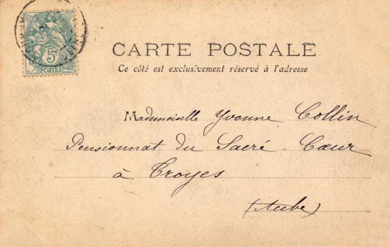 Bouray: Revers d'une carte postale Mulard n°110