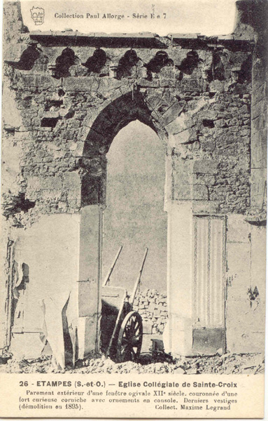 Ruines de Sainte-Croix en 1895