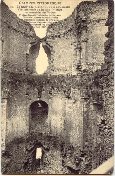 Intérieur de la Tour de Guinette (carte postale Paul Allorge Ee7 n°86)