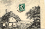 Moulin de la Grande Roue (lithographie de Sarrazin, 18e siècle)