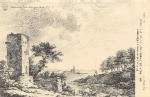 Tour de Brunehaut (lithographie de Sarrazin, 18e siècle)