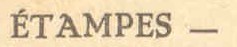 Typographie de Etampes dans la première série Combier