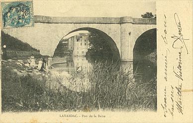 Cliché E.L. Saintignan (Lavardac, Pont de la Baïse)