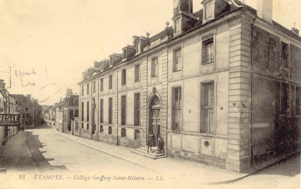 Collège Etienne-Geoffroy-Saint-Hilaire d'Etampes (aujourd'hui collège Jean-Etienne-Guettard)