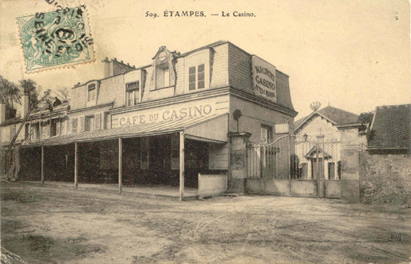 Le Casino (carte postale de Théodule Garnon, vers 1906)
