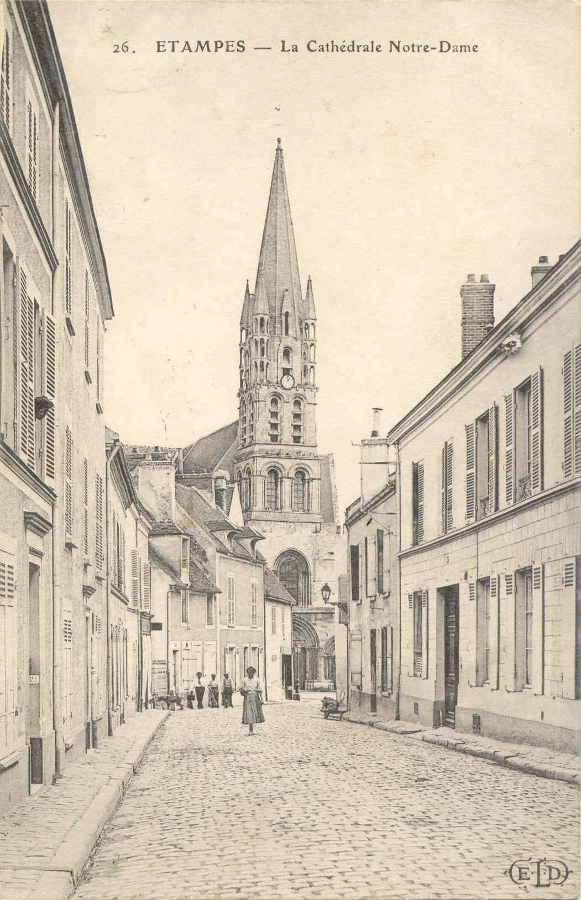 Ernest Le Deley: Etampes, La Cathédrale Notre-Dame (1908)