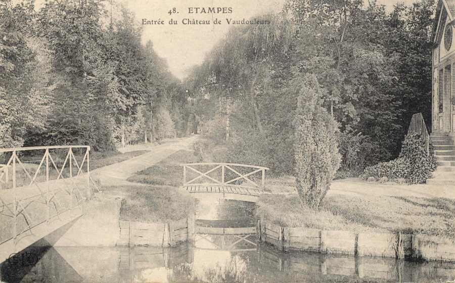 Ernest Le Deley: Etampes - Entrée du Château de Vaudouleurs (1908)