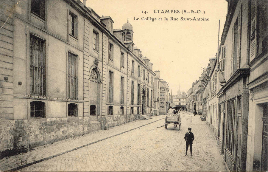 Ernest Le Deley: Le Collège et la Rue Saint-Antoine (1912)