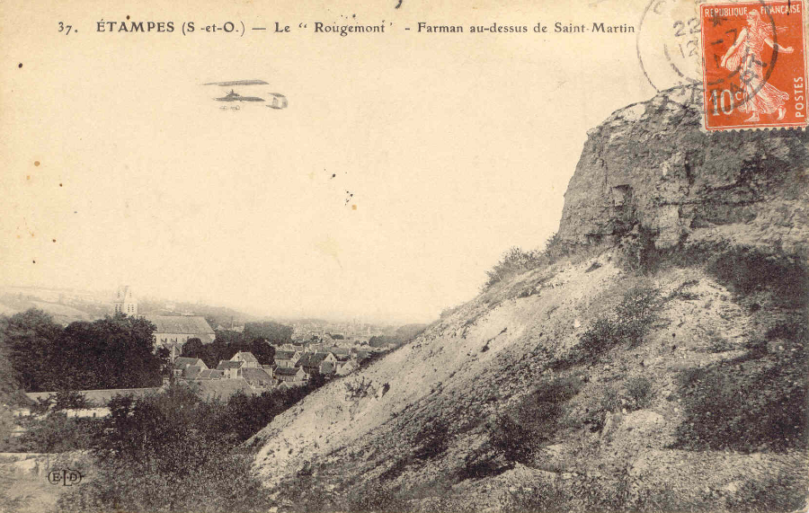 Ernest Le Deley: Le Rougemont -Farman au-dessus de Saint-Martin (1912)