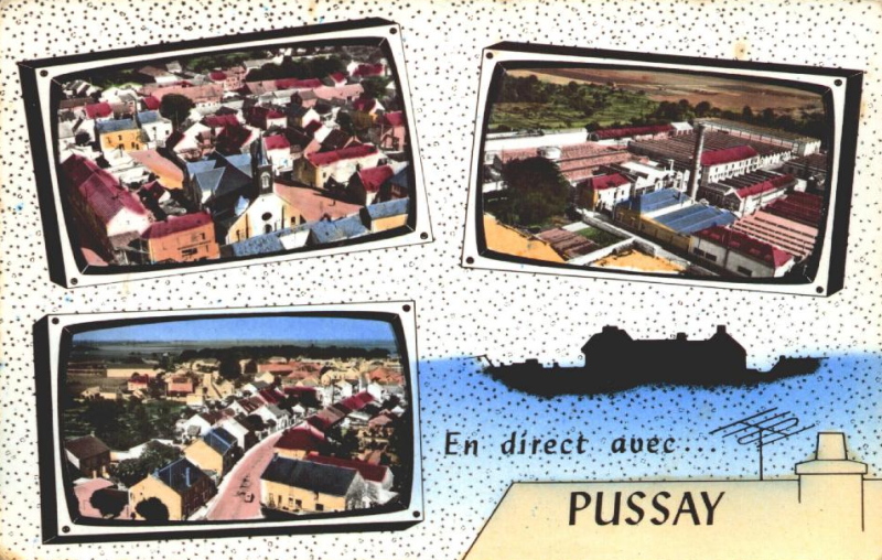Vue aérienne de Pussay