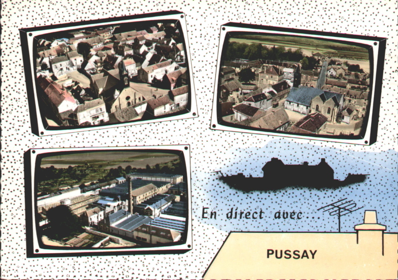 Vue aérienne de Pussay