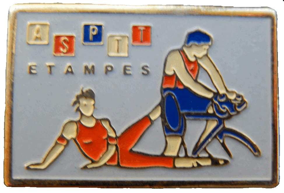 Pin's de l'Association Sportive des PTT d'Etampes (vers 1992)