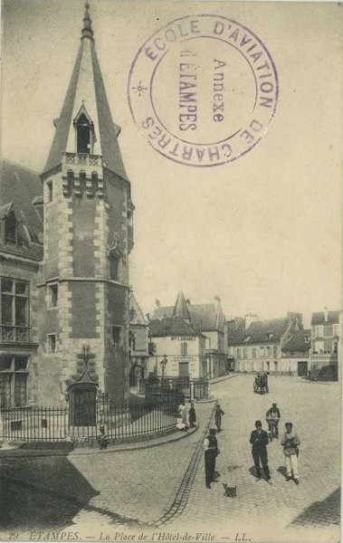 Carte signée par Stéphen Dautel (Étampes, 31 juillet 1915)