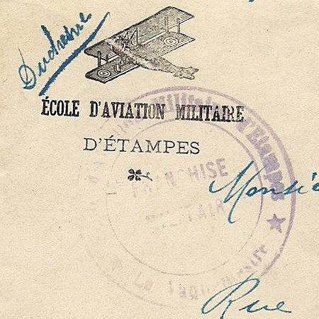 Enveloppe postée par Fernand Duchesne (Étampes, 21 août 1917)